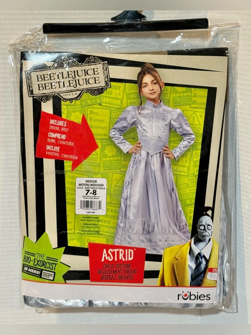Beetlejuice Beetlejuice Astrid Costume for Kids Medium Brand New - Picture 8 of 11